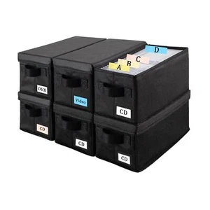 Scatole Porta CD - Confezione da 6 Custodie CD - 14,2" x 6,3" x 5,5", Contiene 34 Blu... - Foto 1 di 8