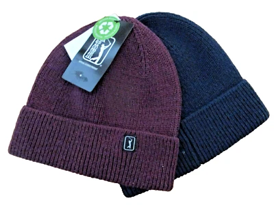 NWT 2 PACK MENS PGA GOLF BEANIE HATS one size RETAILS $30.00 - Image 1 of 3