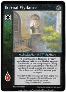 Eternal Vigilance Third Edition V:TES VTES Vampire CCG - Picture 1 of 1