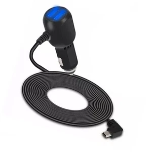 Compact USB Dash Cam Car Charger Cable Power Cord Supply for Camera GPS - Picture 1 of 17