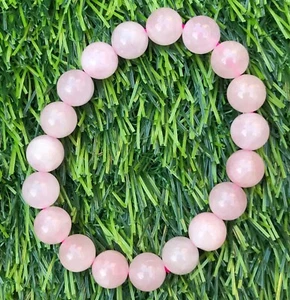 Natural Rose Quartz crystal healing beads gemstone Stretch bracelet - Imagen 1 de 4