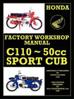 Honda Motor Honda Motorcycles Workshop Manual C110 1962-1969 (Paperback)