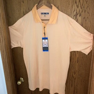 Camisa polo de golf Pebble Beach Peach Dry-de lujo de rendimiento, grande para hombre precio de venta sugerido por el fabricante 39 USD - Imagen 1 de 7