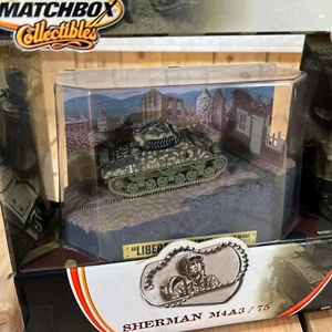 Vintage Matchbox 50th Military Collectibles- M4A3/75 Sherman Tank -Free Shipping - Picture 1 of 5