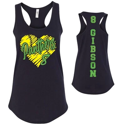 Camiseta sin mangas personalizada con diseño de softbol brillo siguiente nivel ajustada espalda deportiva softbol mamá Foto 1 de 4