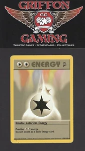 Pokemon Unlimited Base Set 2 Double Colorless Energy 124/130 Moderate Play MP B - Picture 1 of 2