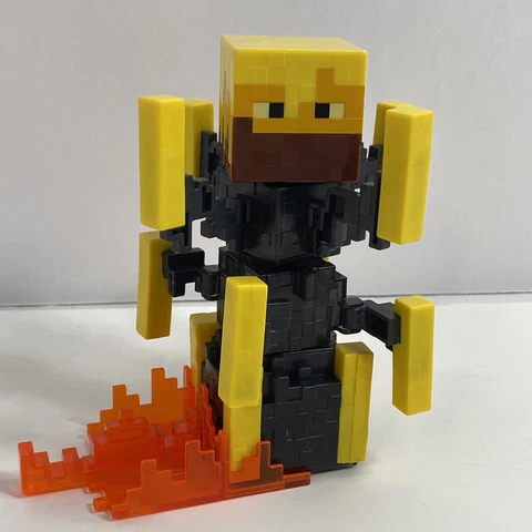 Mattel Minecraft Spinning Blaze Basic Figure used spins when rolled Cover