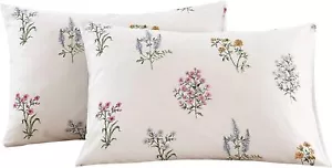 2 Pack Pillowcase Standard Size with Standard(20"x26") Light Mauve Floral - Picture 1 of 9