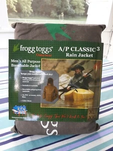 FROGG TOGGS OUTERWEAR MEN'S CLASSIC 3 ALL PURPOSE RAIN JACKET XL/XXL WATERPROOF - Picture 1 of 6