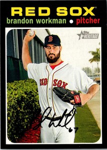 2020 Topps Heritage Brandon Workman #297 Boston Red Sox Baseball Card