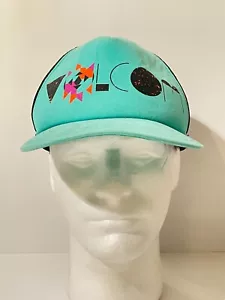Volcom Unisex Teal Blue Black Mesh Snapback Adjustable Trucker Hat Cap OSFM - Picture 1 of 9