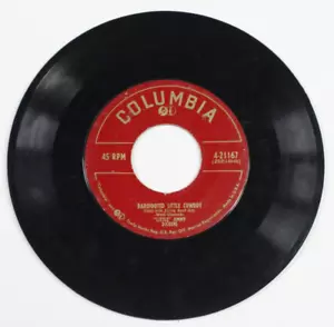 Columbia 4-21167 Little Jimmy Dickens Barefooted Little Cowboy 45RPM - Good - Imagen 1 de 5