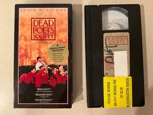 Dead Poets Society (VHS, 1990) Robin Williams, Robert Sean Leonard - Picture 1 of 3