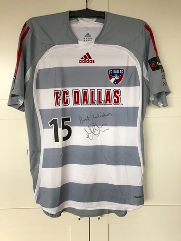 Rare Signed Match Issued FC Dallas Wilson Away Jersey MLS 2006 Cover