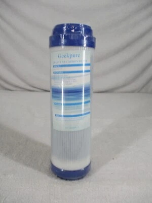 Geekpure Granular Carbon Filter Model RO5-GAC 10 10" X 2.9" 35-125psi Water - Image 1 of 4