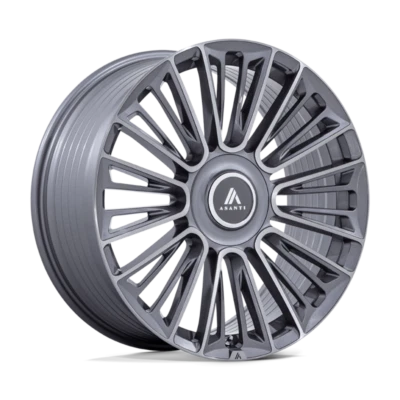 22 Inch Gray Wheels Rims Chevy Suburban Tahoe GMC Yukon 6 Lug Asanti Premier - Image 1 of 4