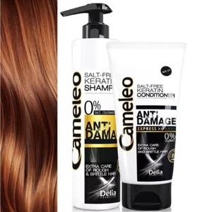 Delia Cameleo KERATIN Hair REPAIR Treatment ANTI-DAMAGE Shampoo and Conditioner - Picture 1 of 2