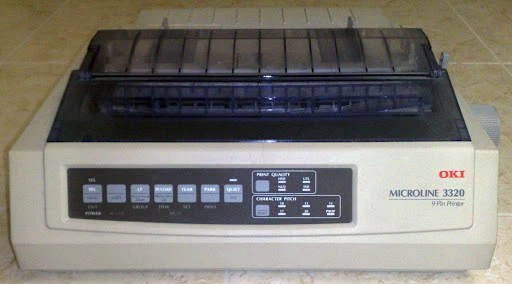 Oki Microline 3320 Dot Matrix Printer USB Parallel Okidata ML-3320 3320USB - Image 1 of 1