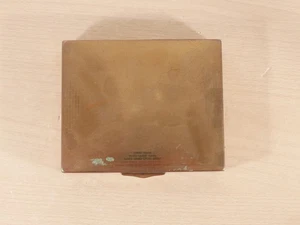 Vintage Art Deco Style Brass and Wood Cigarette Box 12x15cm - Picture 1 of 9