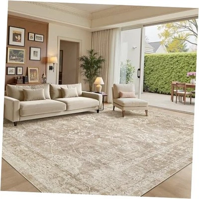  8x10 Area Rugs for Living Room, Machine Washable Vintage Rug with Anti-Slip  - Image 1 of 4