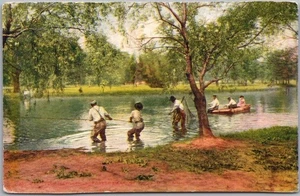 Vintage 1900s ST. LOUIS, Missouri Postcard "FISH HATCHERIES, Forest Park" Unused - Picture 1 of 2