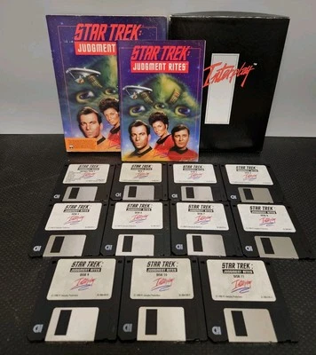 1993 Star Trek Judgement Rites Interplay PC Dos Disk Computer Game *UNTESTED* - Image 1 of 4