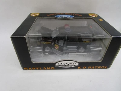 Caja de cambios Ford Expedition Diecast escala 1:43 Maryland State Police unidad K9 Foto 1 de 4