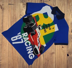 Polo Ralph Lauren Racing Gráfico Para Hombre Calce Clásico M L XL 2XL NUEVO CON ETIQUETAS - Imagen 1 de 2