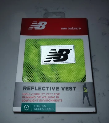 Chaleco reflectante New Balance para trabajar caminar trotar ropa de alta visibilidad Foto 1 de 4