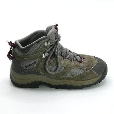 Columbia Zapatos Mujer Botas Coremic Ridge Medio Senderismo Marrón Taupe Gamuza 7 Foto 1 de 4