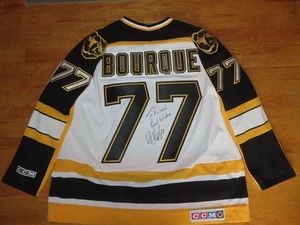 Vintage CCM RAY BOURQUE No 77 BOSTON BRUINS signed (Size 2XL) Hockey Jersey Rich - Bild 1 von 12