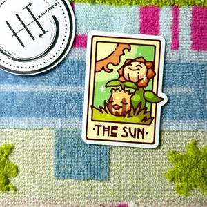 Pokemon Waterproof Vinyl Sticker | Tarot Card Themed Pokémon The Sun Sunflora - Picture 1 of 1