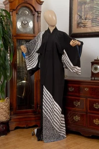 CARO ABITO DONNA KIMONO GIAPPONESE VANIGLIA AUTENTICO MADE IN JAPAN VINTAGE - Foto 1 di 12