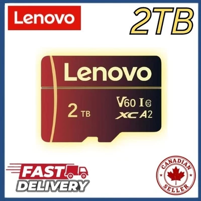 2TB 1TB 512GB 256GB Micro SD TF Memory Card High Speed U3 A2 V60 Class 10 SDXC - Image 1 of 4