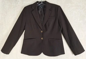 Jones New York Stretch Womens Sz 4 Small Black Blazer Pockets Two Button Lined - Picture 1 of 13