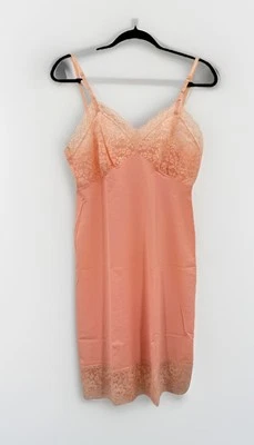 Lencería DE COLECCIÓN VAN RAALTE Naranja Melocotón Nylon y Encaje Talla 34 DESLIZABLE COMPLETO Foto 1 de 4