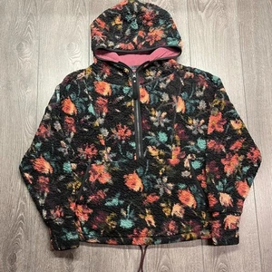 Prana Polar Escape Jacket Medium Fleece Hooded Half Zip - Picture 1 of 8