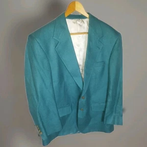 Lord Taylor Grün Tweed Zwei Knopf Herren Sport Mantel Blazer Jacke 42 S Vintage - Bild 1 von 14
