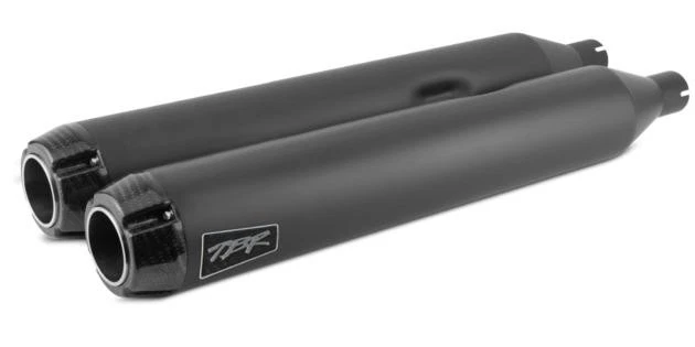 Silenciadores dobles sin cordones Two Brothers negros con tapa de fibra de carbono Foto 1 de 1