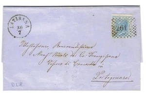 KÖNIGREICH ITALIEN - Ann. Nummer 2611 LATISANA auf Brief von MALAFESTA nach PORTOGRUARO - Bild 1 von 4