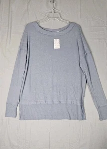 Neu mit Etikett! We The Free People Top Gr. Large grau Thermo Strick Oversize Langarm Oberteil - Bild 1 von 7