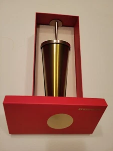 Starbucks 16 oz Aluminum Tumbler With Aluminum Straw And Original Gift Box / New - Picture 1 of 8