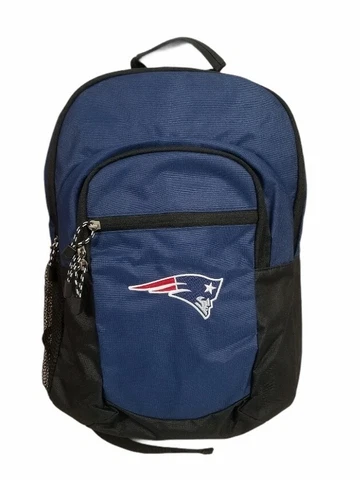 New England Patriots NFL Navy 17" x 7.5" x 12.5" Team Logo Backpack Bags Cover