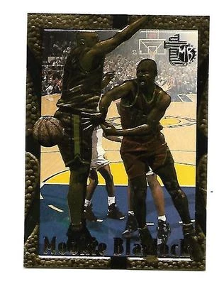 1995 TOPPS EMBOSSED GOLD BASKETBALL INSERT #2-MOOKIE BLAYLOCK ATLANTA HAWKS NM - Image 1 of 2
