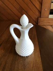 Vintage Westmoreland Glass English Hobnail Oil Vinegar Bottle Cruet w Pontil - Picture 1 of 6