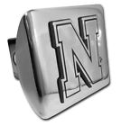 Nebraska Iron N Logo Metall glänzend Chrom Anhänger ANHÄNGERABDECKUNG Made USA