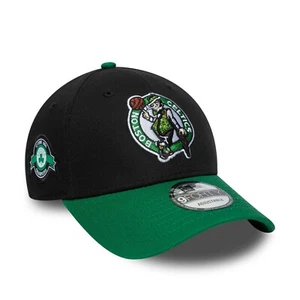 NUEVA ERA GORRA DE BÉISBOL BOSTON CELTICS.9FORTY PARCHE LATERAL NEGRO VERDE SOMBRERO S25 - Imagen 1 de 9