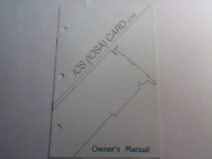 User's manual guide - IOS (IOSA) card V-3.0 - Picture 1 of 4