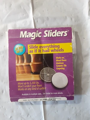 Magic Sliders 20 mm / .78" Round Nail-On Chair Carpet Furniture Glide (8-Pack) - Image 1 of 3