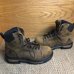New Rocky Boots Iron Clad Ankle 6” Men’s Brown Size 8M Steel Toe Waterproof 6701 - Picture 1 of 14